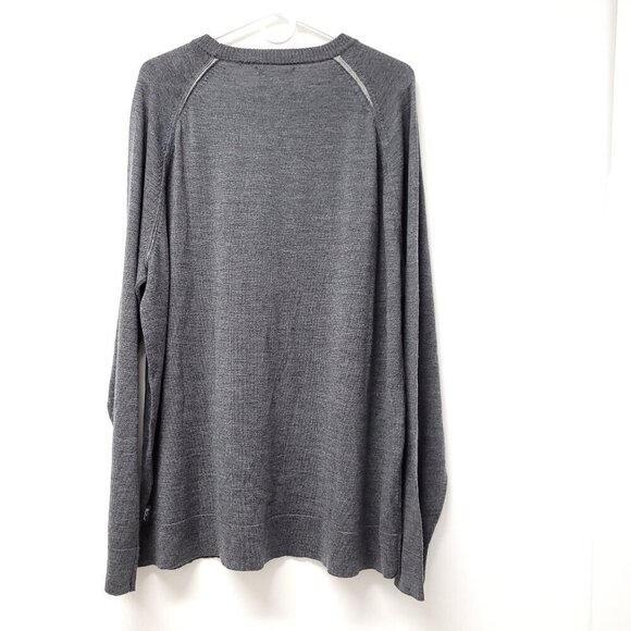 Woolrich Mens Wool Long Sleeve Crew Neck Sweater Size 2XL Gray Pullover - Picture 2 of 7
